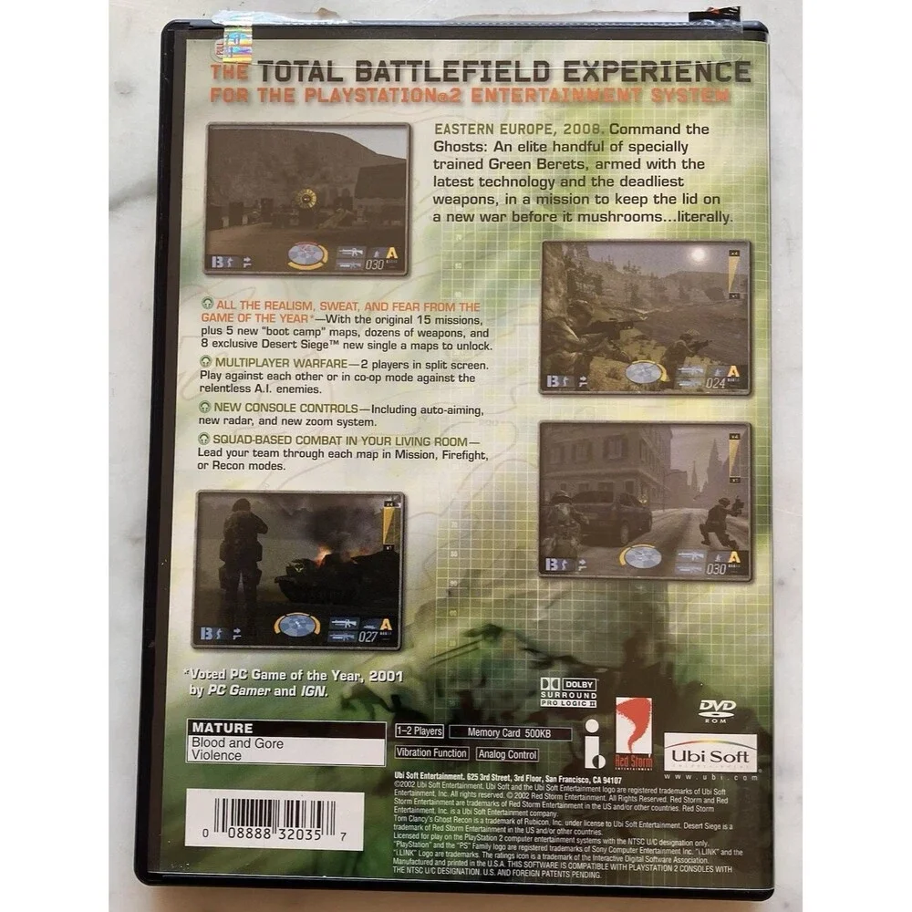 Tom Clancy's Ghost‎ Recon (Sony PlayStation 2, 2002)